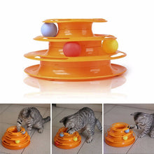 Funny  Cat Toys Intelligence Triple Play Disc