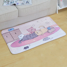 Welcome Floor Mats Cat Printed Living Room/Bathroom/ Kitchen Carpets