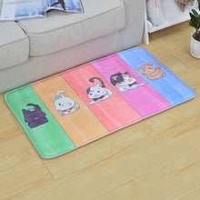 Welcome Floor Mats Cat Printed Living Room/Bathroom/ Kitchen Carpets