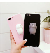 Cute Silicone Squishy Cat Phone Cases For Huawei P8 P9 Lite Case Coque Soft Phone Cases For Huawei P10 P10 Lite Cover