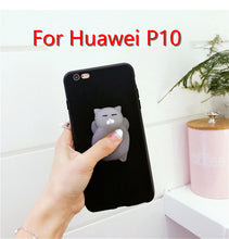 Cute Silicone Squishy Cat Phone Cases For Huawei P8 P9 Lite Case Coque Soft Phone Cases For Huawei P10 P10 Lite Cover