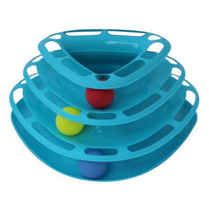 Funny  Cat Toys Intelligence Triple Play Disc