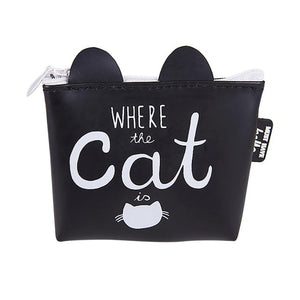 Women Cute Cat Printed Coin Purse