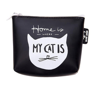 Women Cute Cat Printed Coin Purse